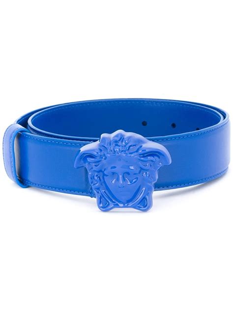 light blue Versace belt